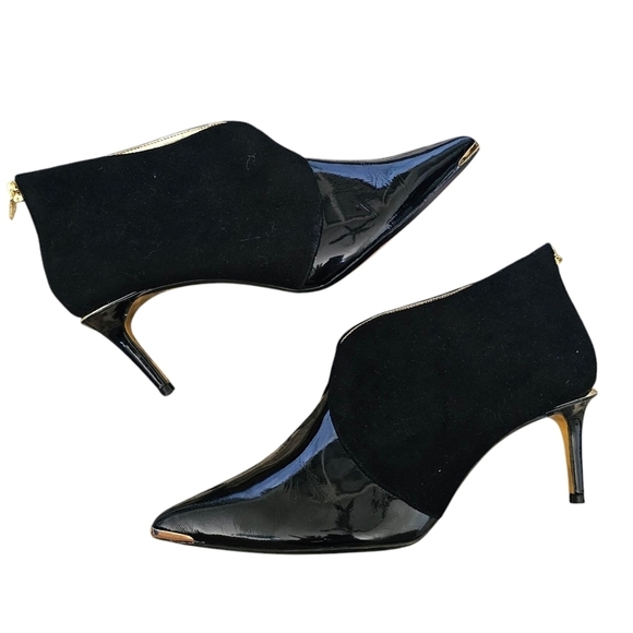 Shoes - Ted Baker Lodon Leather Elegant Black Stilleto Booties Size 40